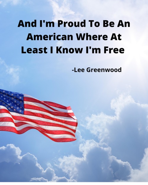 Product picture Lee Greenwood Patriotic Quote - Printable Wall Art